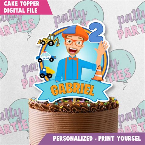 Blippi Cake Topper Printable Printable Word Searches