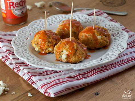 Buffalo Chicken Meatballs Kim S Healthy Eats