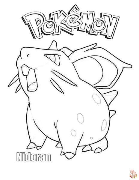 Dibujos De Nidoran Hembra Para Imprimir Y Colorear Pokemon