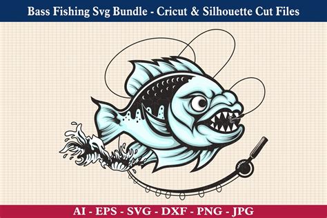 Fishing Svg Bundle Fishing Svg Bass Fish Svg Bass Clipart - Etsy