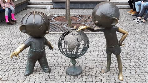 Pomnik Bolek i Lolek in Bielsko Biała Cartoon Characters Monument YouTube