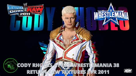 Cody Rhodes Attire Wrestlemania Caw Textures Svr Alan Lanto