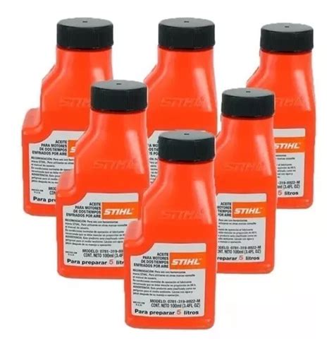 Aceite Aditivo Stihl Hp 100 Ml 2 Tiempos Mezcla six Pack Envío gratis