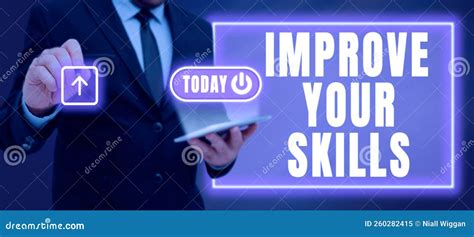 Conceptual Display Improve Your Skills Business Showcase Learn