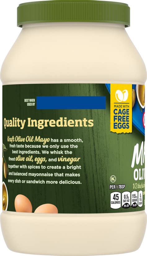 Kraft Mayo Mayonnaise Reduced Fat Olive Oil Planogram Left