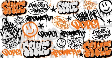 Premium Vector | Abstract graffiti art background with scribble throw-up and tagging hand-drawn ...