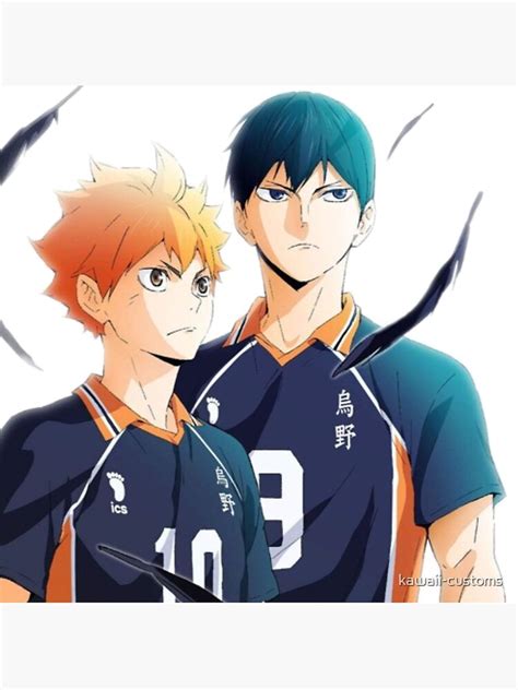 Haikyuu Hinata And Kageyama Sticker For Sale By Kawaii Customs