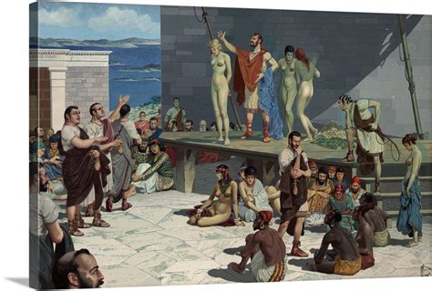 Men Bid On Women At A Slave Market In Delos Wall Art Canvas Prints Framed Prints Wall Peels