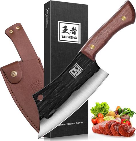 Enoking Cuchillo De Cocina Forjado A Mano Cuchillo De Cocina De Acero