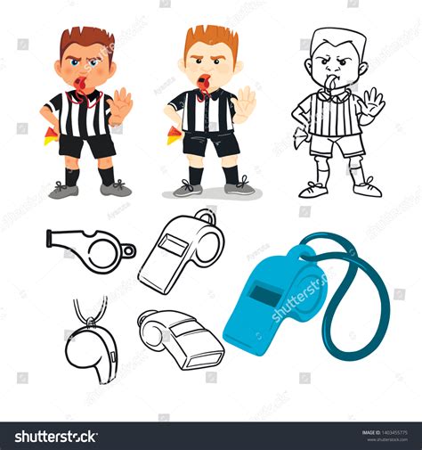 7 880 Cartoon Referees Images Stock Photos Vectors Shutterstock