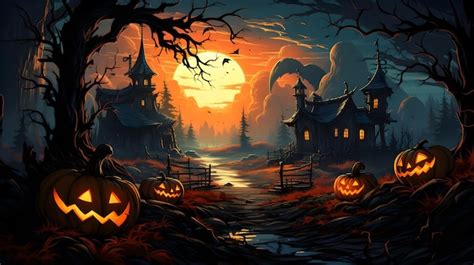 Spooky House Wallpaper Images - Free Download on Freepik