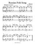 Free Piano Sheet Music Russian Folk Song Op No Beethoven