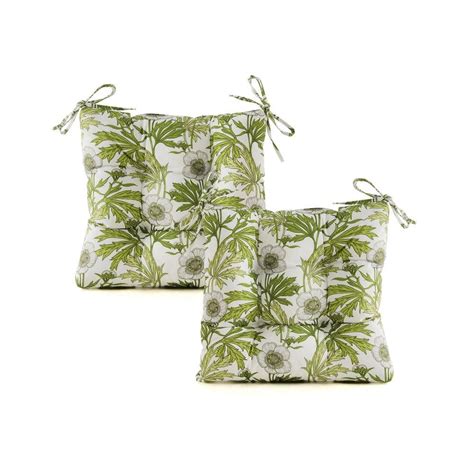 ARTPLAN Outdoor Cushions Round Back Seat Cushions Set of 2 Wicker Tufted Pillows for Outdoor ...