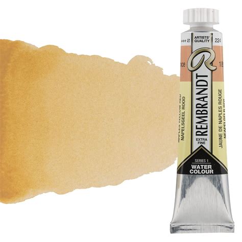 Rembrandt Artists Watercolor Naples Yellow Red 20ml Tube Jerry S