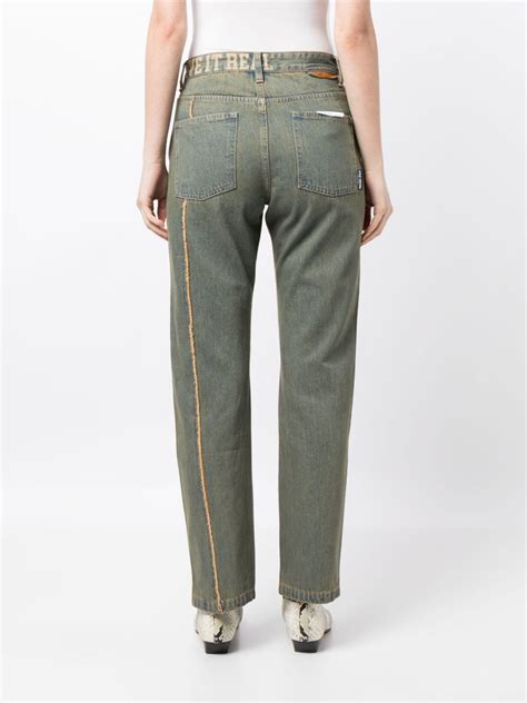 Izzue High Rise Straight Leg Jeans Farfetch