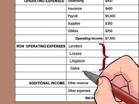 How To Write An Income Statement With Pictures Wikihow