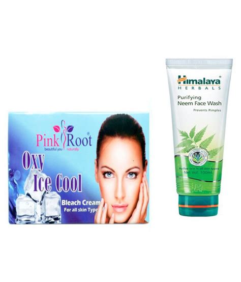 Pink Root Oxy Bleach Gm With Himalaya Purifying Neem Face Wash