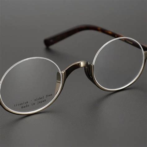 Japan Collection Brand Titanium Glasses Frame Men Women Super Light Personalized Vintage Round