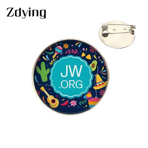 Zdyin G Jw Org Broche De Vidro Foto Caboch O Broche De Metal Crist O