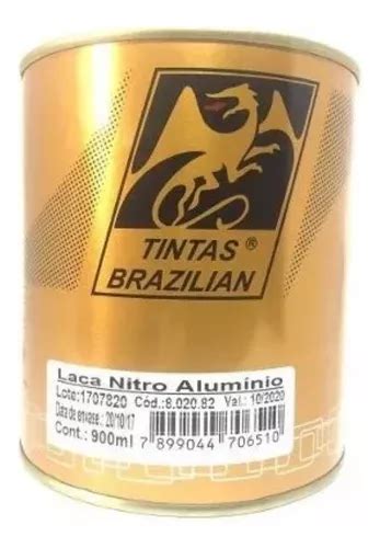 Tinta Automotiva Laca Nitro Aluminio Brazilian 900ml Parcelamento Sem