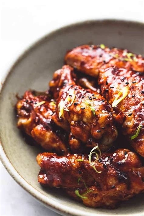 Crispy Korean Bbq Oven Baked Chicken Wings Creme De La Crumb