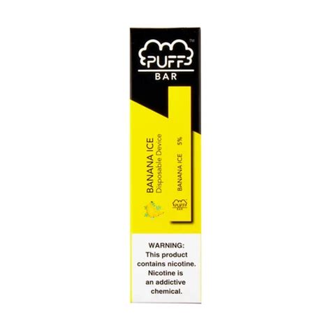 Puff Bar Banana Ice Disposable Device - ZiiP Pods In Stock - Compatible Juul Low Price Online ...