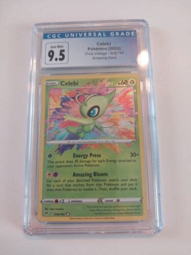 Pokémon TCG Celebi Vivid Voltage 009 185 Holo Amazing Rare eBay