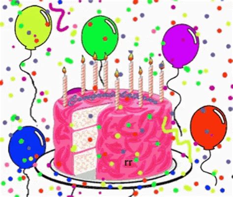 Birthday Birthday Cake GIF - Birthday BirthdayCake Balloons - Discover ...