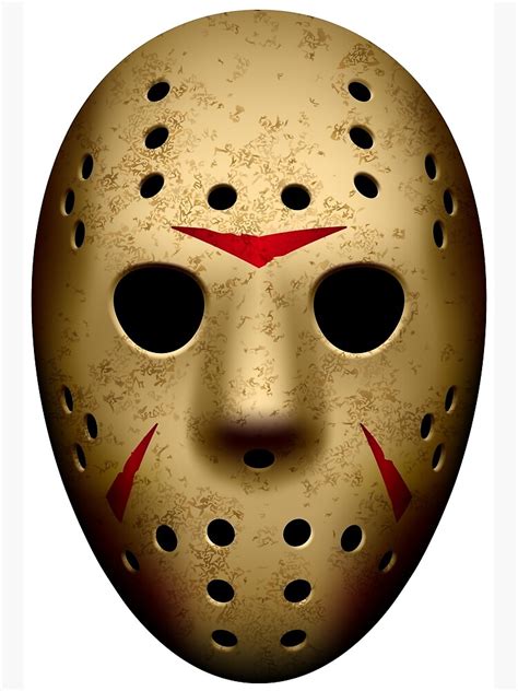 "Jason Voorhees Mask Hockey Mask" Poster for Sale by ClothingSimple ...