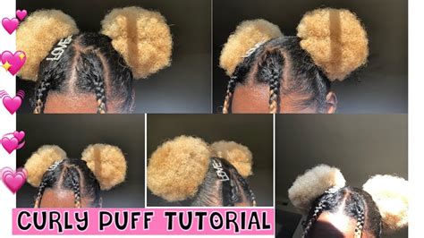 Two Afro Puff Tutorial 💛 Curly Society Youtube