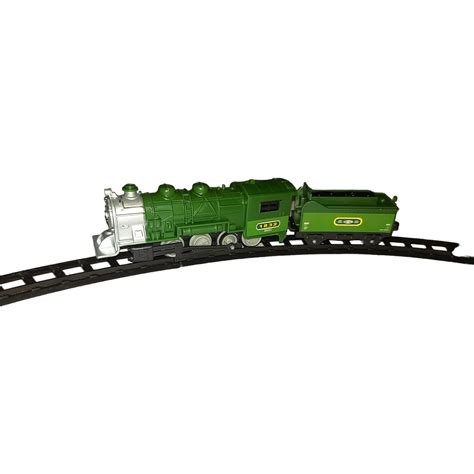 Set Tren Electric Cu Accesorii Locomotiva Cu 3 Vagoane Emagro