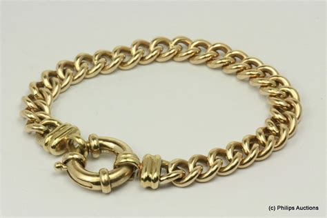 A Heavy Gold Bracelet 9ct Modern And Antique Jewellery Philips