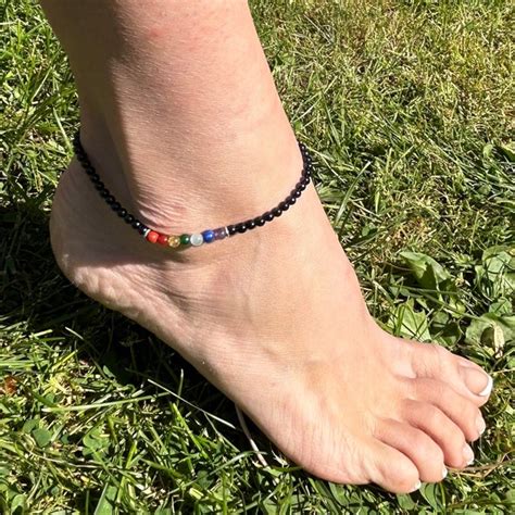 Bead Ankle Bracelet Etsy