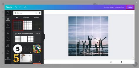 How to create a 5x5 Instagram grid post: Split your images into 25!