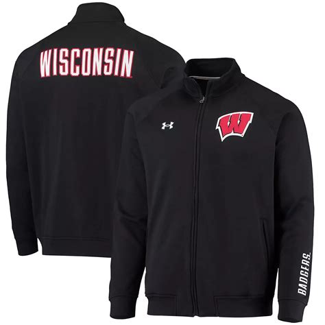 Under Armour Wisconsin Badgers Raglan Game Day Triad Full Zip Jacket