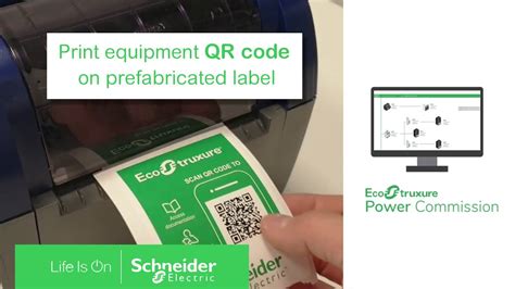 Print Equipment Qr Code On Pre Fabricated Label Youtube