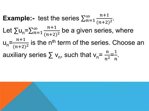 Test For Convergence PPT