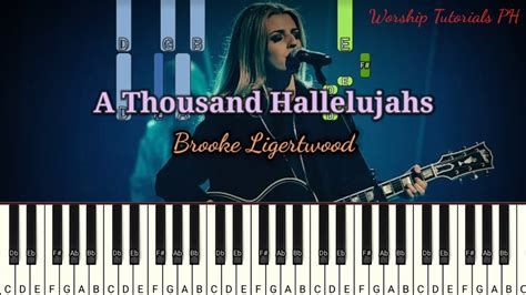 A Thousand Hallelujahs C Brooke Ligertwood Synthesia Piano