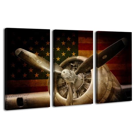 Vintage Airplane Wall Art Aviation Wall Decor Airplane - Etsy