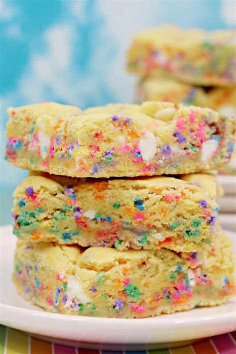 Funfetti Cookie Bars Easy Cake Mix Cookie Bar Recipe