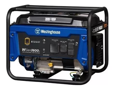 Planta Electrica Westinghouse 3600 Watts A Gasolina MercadoLibre