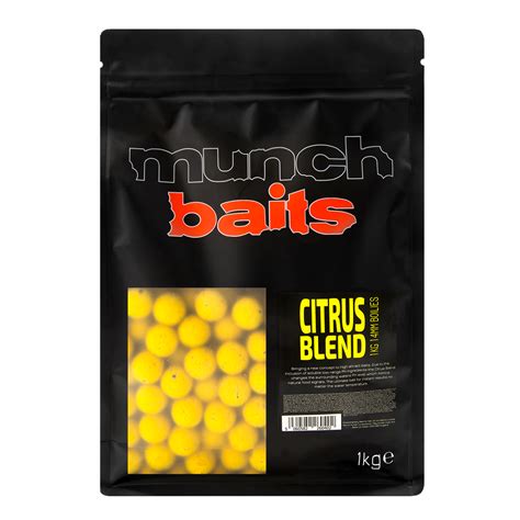 Munch Baits Citrus Blend Boilies 1kg - Essex Tackle Shop