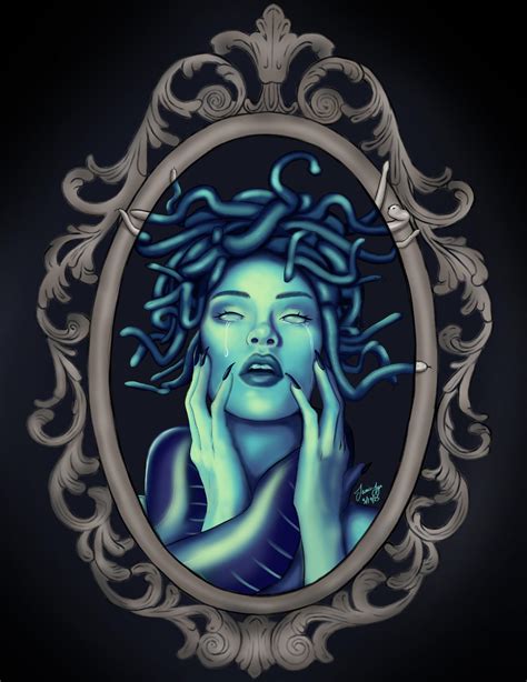 Mirrored Medusa” Made On Procreate R By Oceantombs