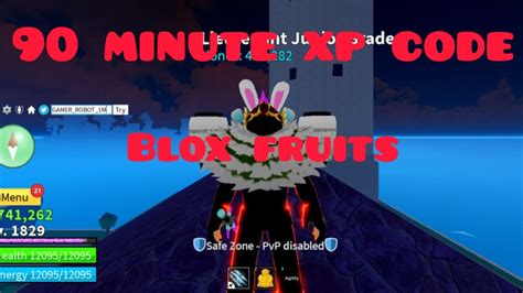 90 MINUTE 2X XP CODE IN BLOX FRUITS Roblox YouTube