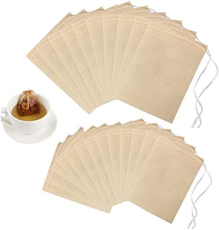 Lot de 200 Sachets Filtre à Thé Jetables 2 Tailles Sachet The a