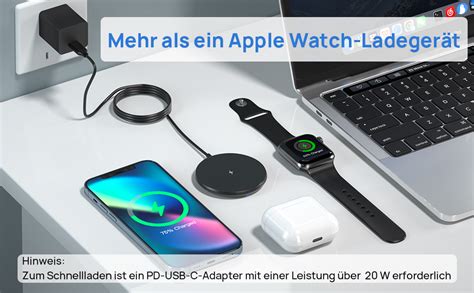 Kpon Magsafe Ladeger T F R Apple Watch Und Iphone Induktive