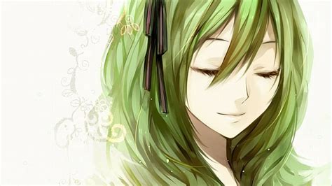 HD wallpaper: anime girl, green hair, anime, female anime character ...