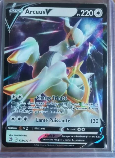 Arceus V Carte Pok Mon Eb Stars Etincelantes Fr Neuve Eur