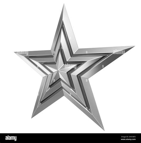 Grafic Metallic Silver Stars