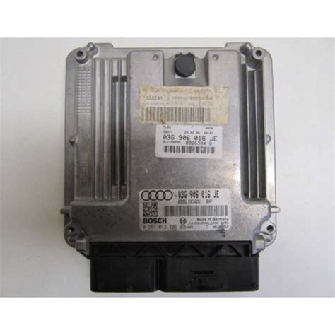 Engine Control Unit Ecu Motor Audi A Tdi G Je Bosch